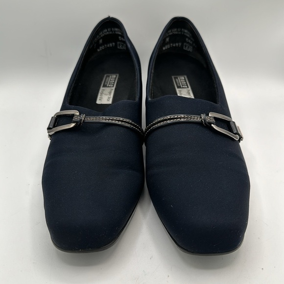 Munro American navy Cindi block heel pumps, size 7M - Picture 6 of 8